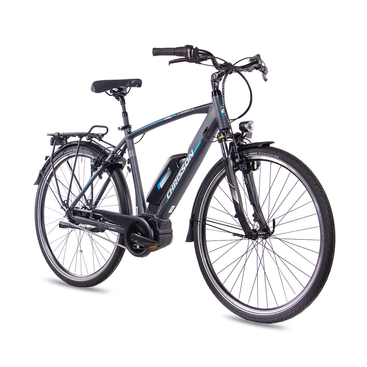 28 E-Bike bici e-citybike chrisson e-rounder 7g Nexus Bosch 400wh antracita 