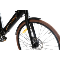 28 Zoll E-Bike eCityrad CHRISSON ERTOS 28 Unisex  mit 8G SHIMANO 13Ah Samsung schwarz orange matt