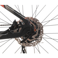 29 Zoll ALU Hardtail MTB Mountainbike CHRISSON ROANER mit 18 Gang SHIMANO ALIVIO 4000 13,7kg schwarz orange