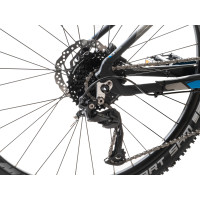 29 Zoll ALU Hardtail MTB Mountainbike CHRISSON ROANER mit 18 Gang SHIMANO ALIVIO 4000 13,7kg schwarz blau