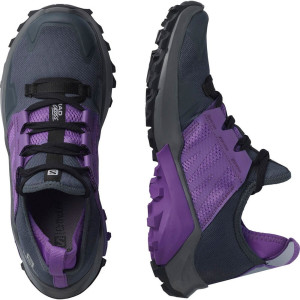 Damen Rennshuhe Trail- Running Schuhe SALOMON MAD CROSS 5 schwarz Lila UVP 100 Eur