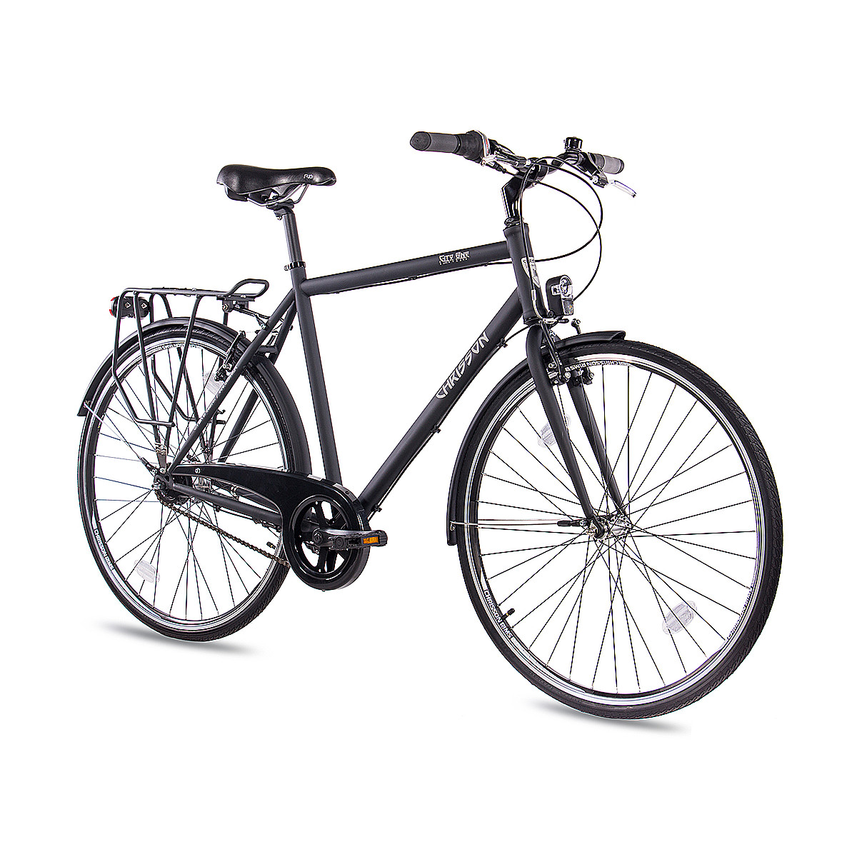 28 Zoll Herren Trekking City Bike Fahrrad Shimano 18 Gang V-Brake schwarz