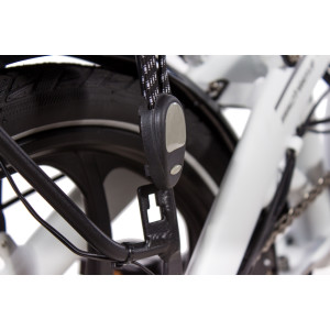 20 Zoll E-Bike Klapprad CHRISSON EFOLDER mit 8 Gang Shimano Acera weiß-matt